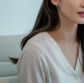 쌍꺼풀 수술 이미지 - 쌍꺼풀 수술 상담을 받고 있는 사람