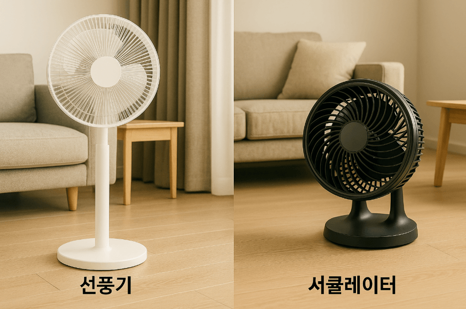 선풍기를 서큘레이터처럼 활용