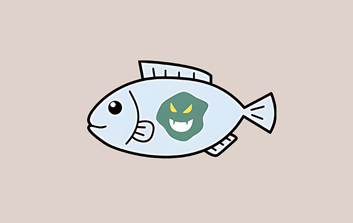 오염된-해산물의-모습