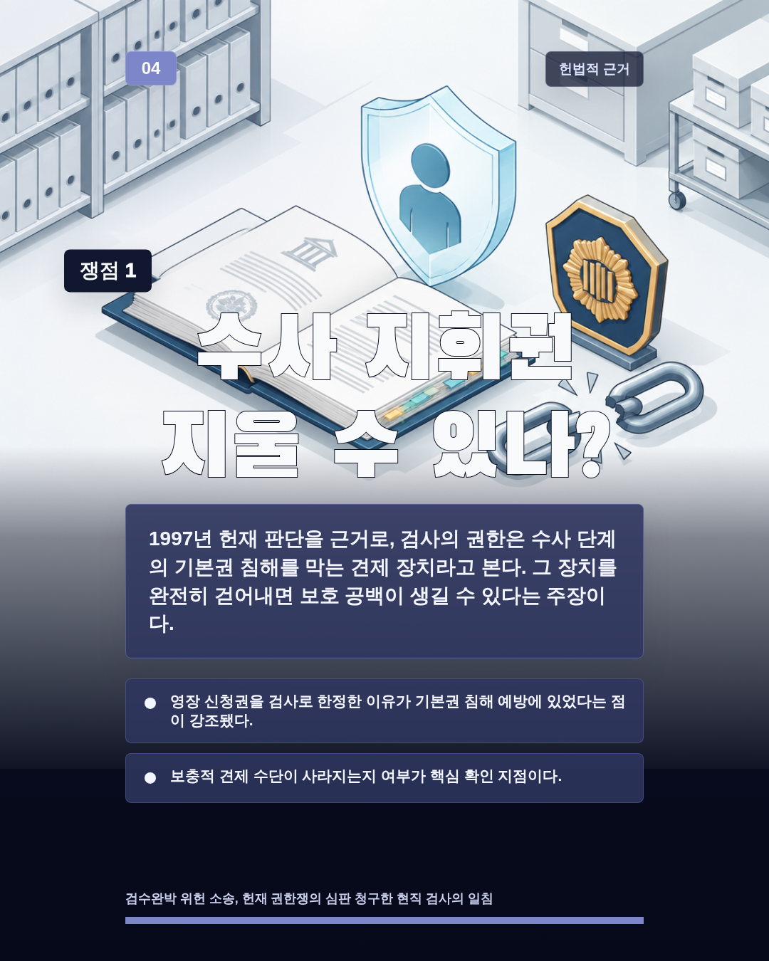 수사 지휘권 지울 수 있나?
