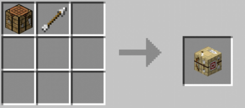 마인크래프트 화살 작업대 조합법, 사용법