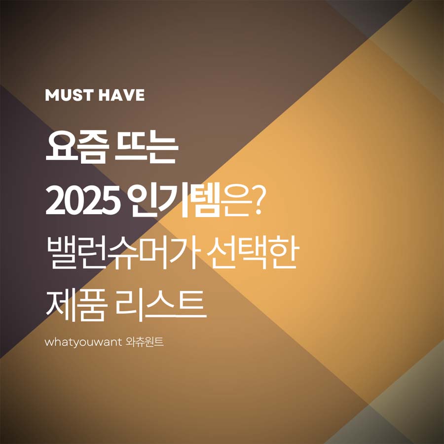 2025 밸런슈머가 선택한 제품 리스트