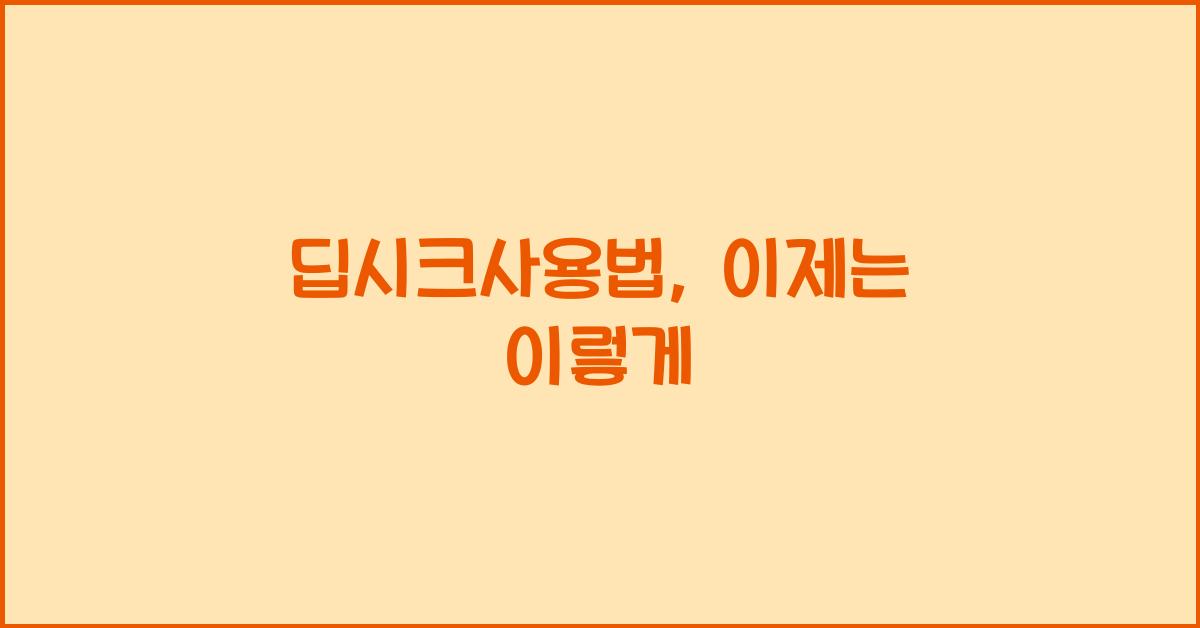 딥시크사용법