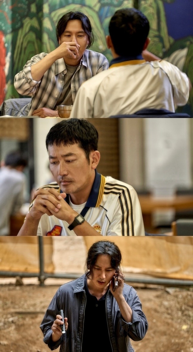 Mad Concrete Dreams 3회 30억 도주 후 매몰 비용 오류에 빠진 기수종의 불안한 감시 시선과 자본주의 시스템 속 심리적 압박 해석