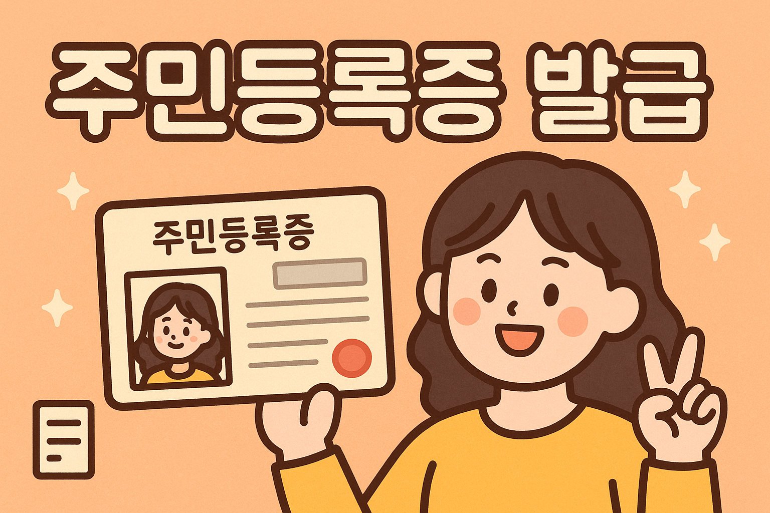 주민등록증 신규 발급