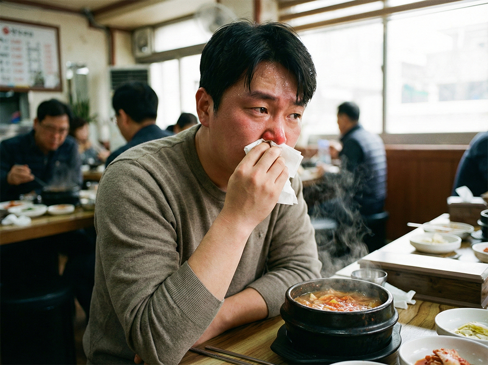 비알레르기성 비염, 혈관운동성 비염, 미각성 비염, 음식 유발성, 식사 중 콧물