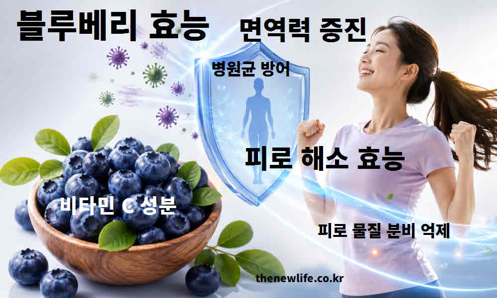 블루베리 효능 면역력 증진 피로 해소