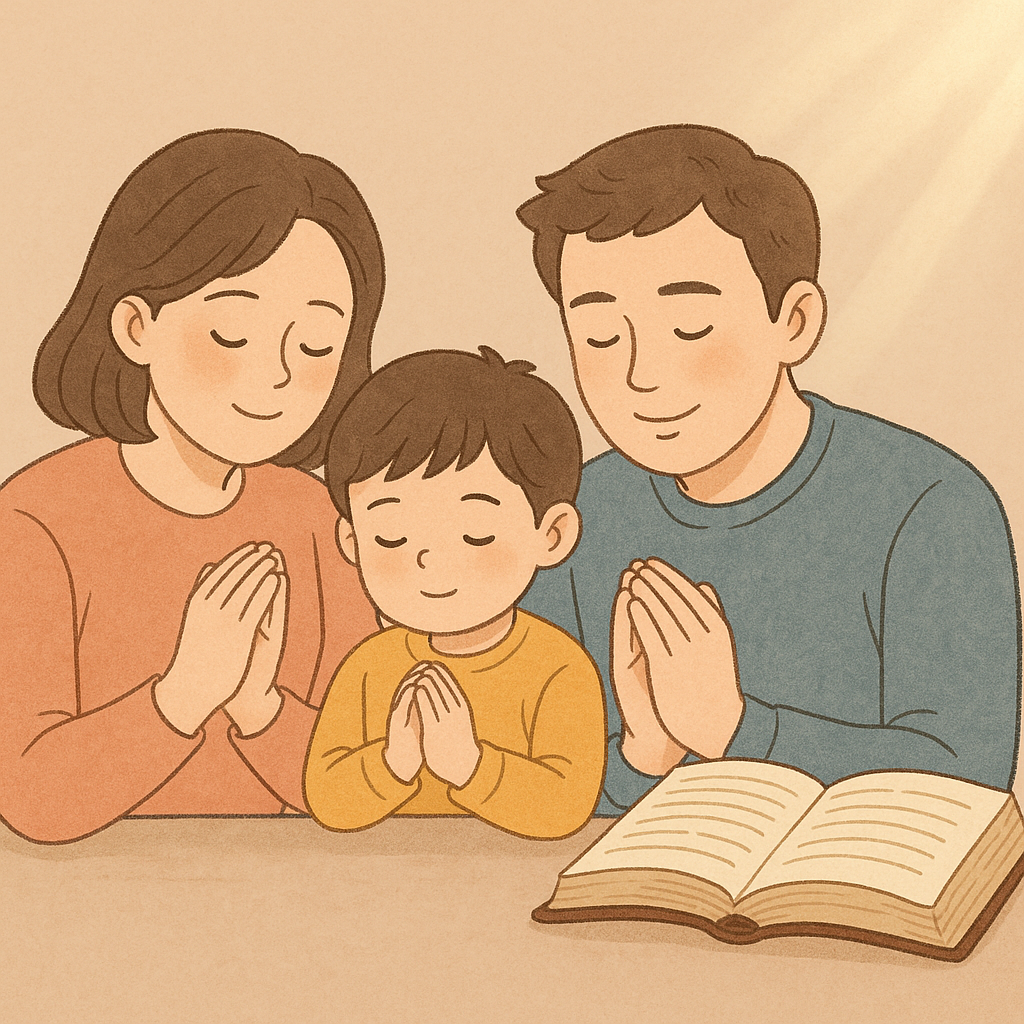 유아 자녀를 위한 축복 기도