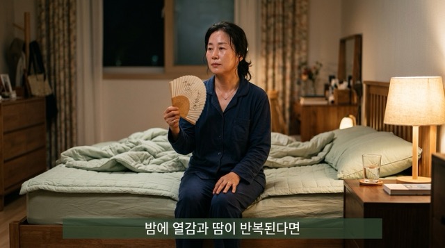안면홍조와 야간발한 증상
