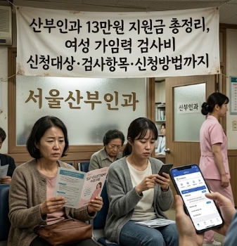 산부인과 13만원 지원금 총정리, 여성 가임력 검사비 신청대상&middot;검사항목&middot;신청방법까지