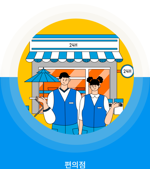 사용 가능한 업종과 매장