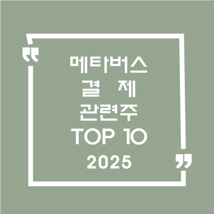 메타버스결제관련주TOP10