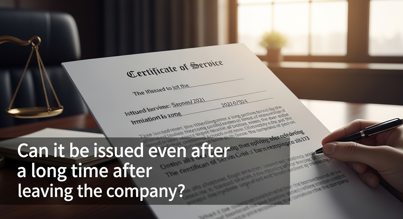 퇴사 후 오래 지나도 발급 가능한가요?#1