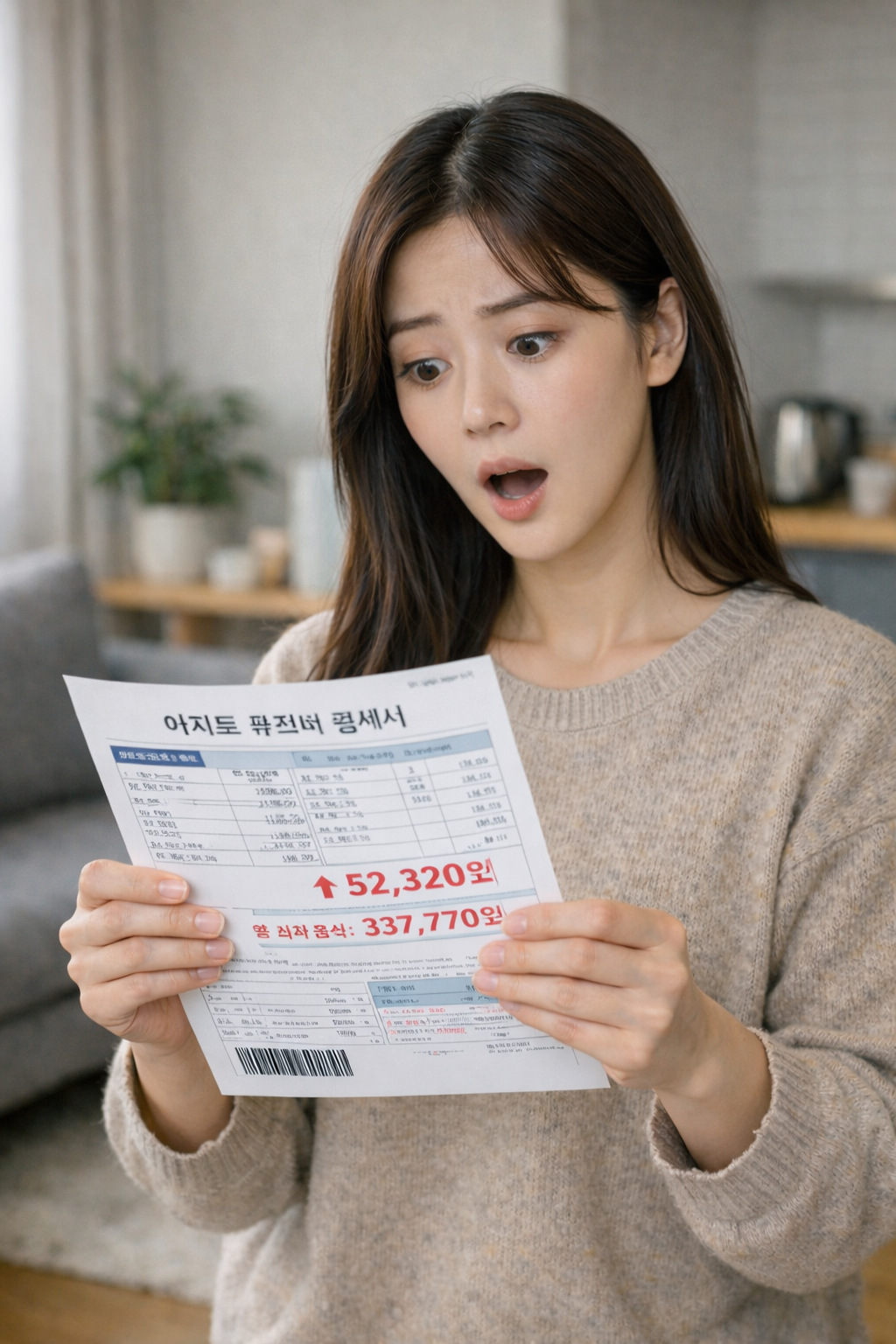 평소보다 관리비가 유독 많이 나왔던 달을 기록해봤다