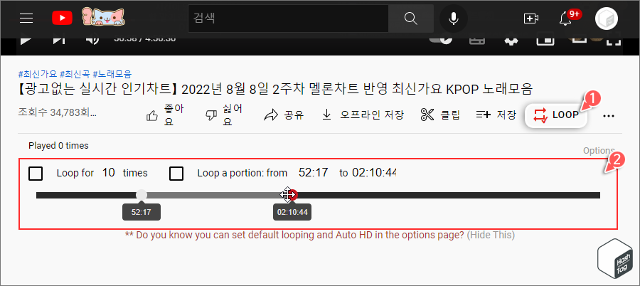 LOOP 타임라인 바