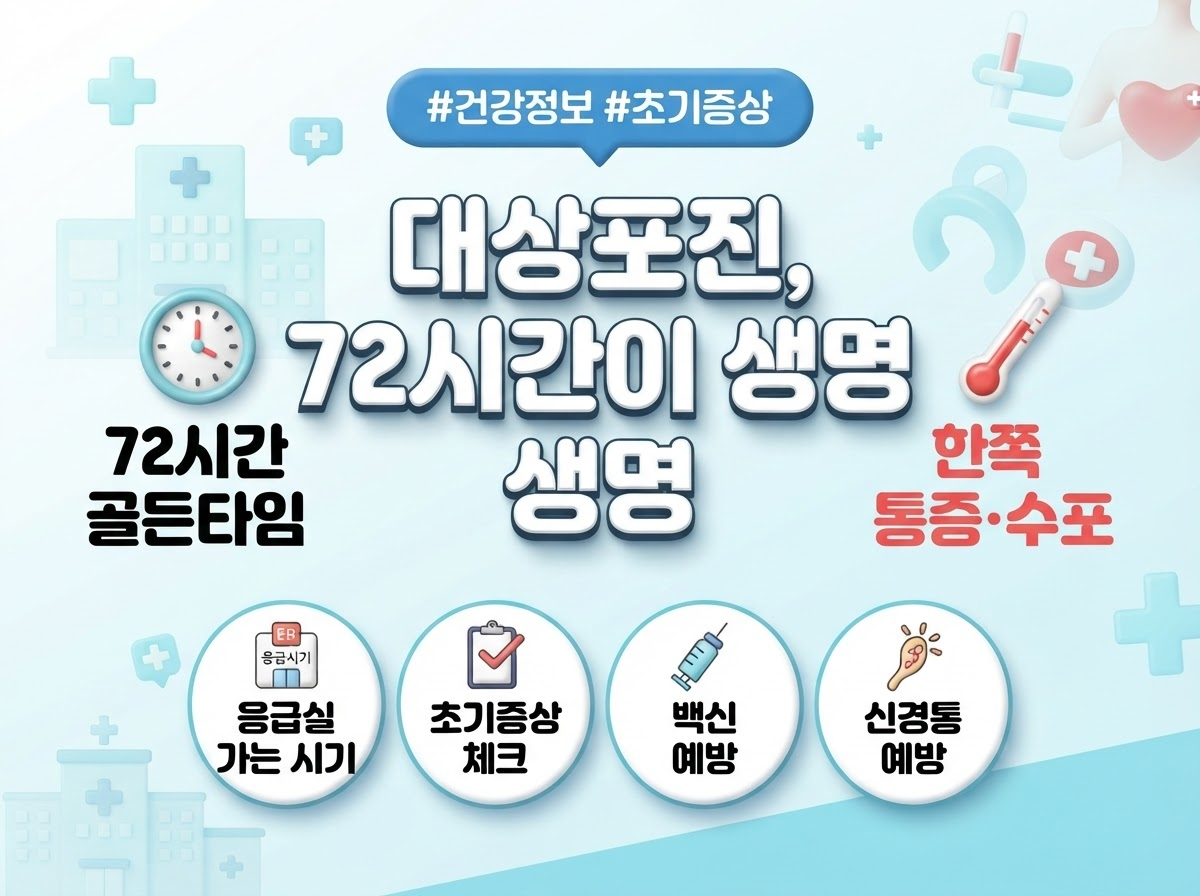 대상포진 초기증상 및 72시간 대처방법