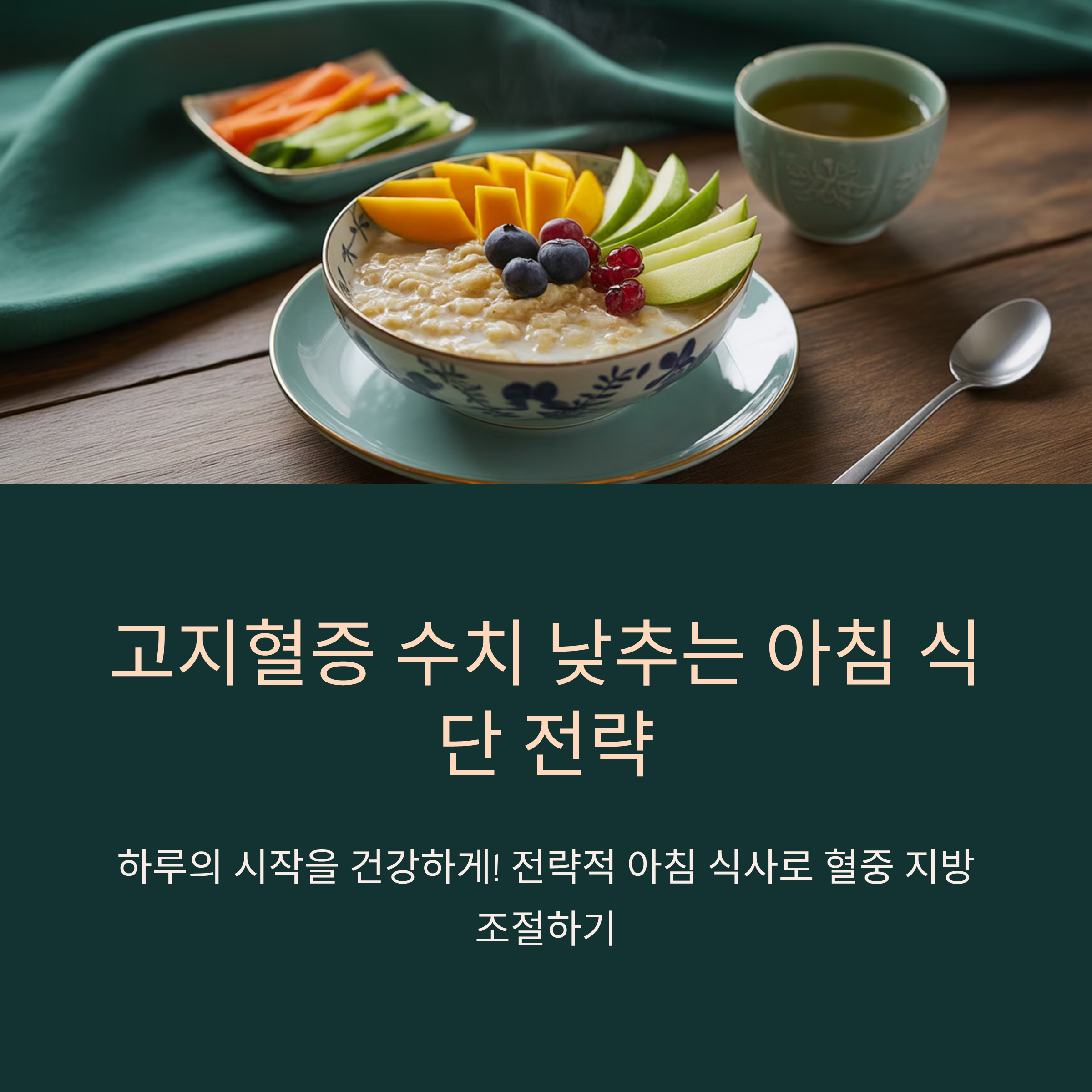 고지혈증 수치 낮추는 아침 식단 전략