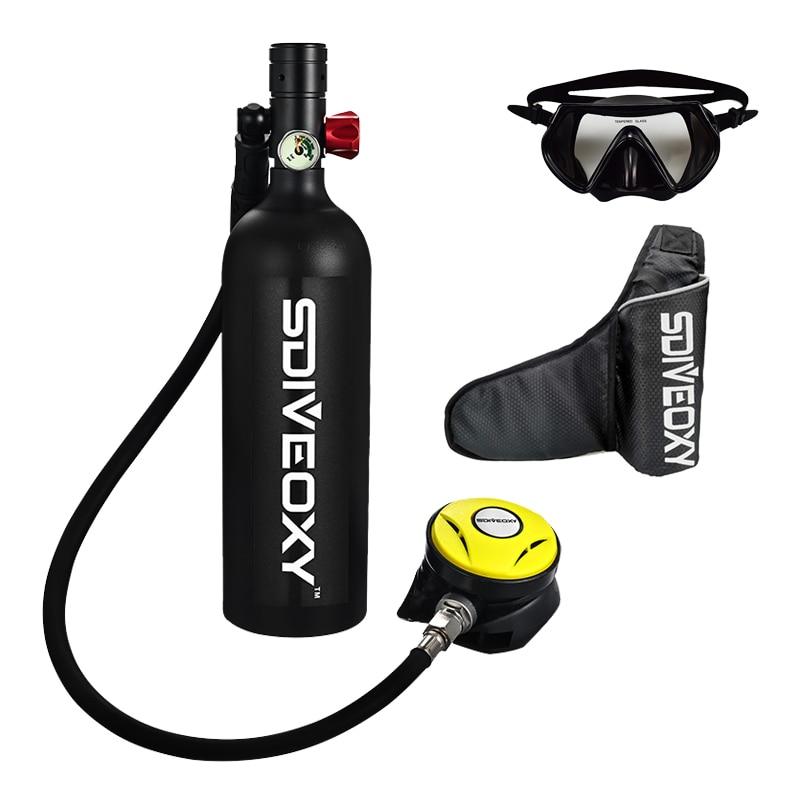 공구나라스쿠버 다이빙 산소 탱크 1L 실린더 수중 호흡기 호흡 밸브 A 세트