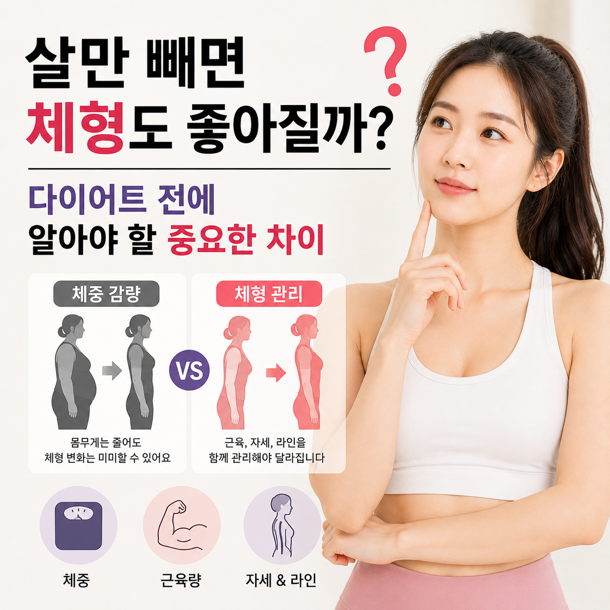 살만 빼면 체형도 좋아질까?