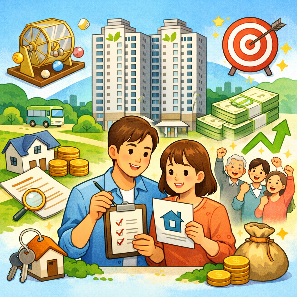 LH 임대아파트 신청방법 총정리 (2026 최신) – 국민임대·행복주택 조건, 소득기준, 당첨 팁까지 한눈에 관련 사진