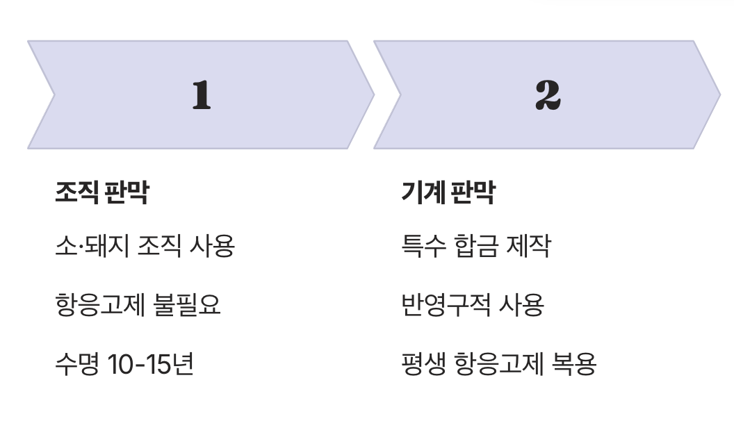 조직판막 vs 기계판막, 평생의 선택