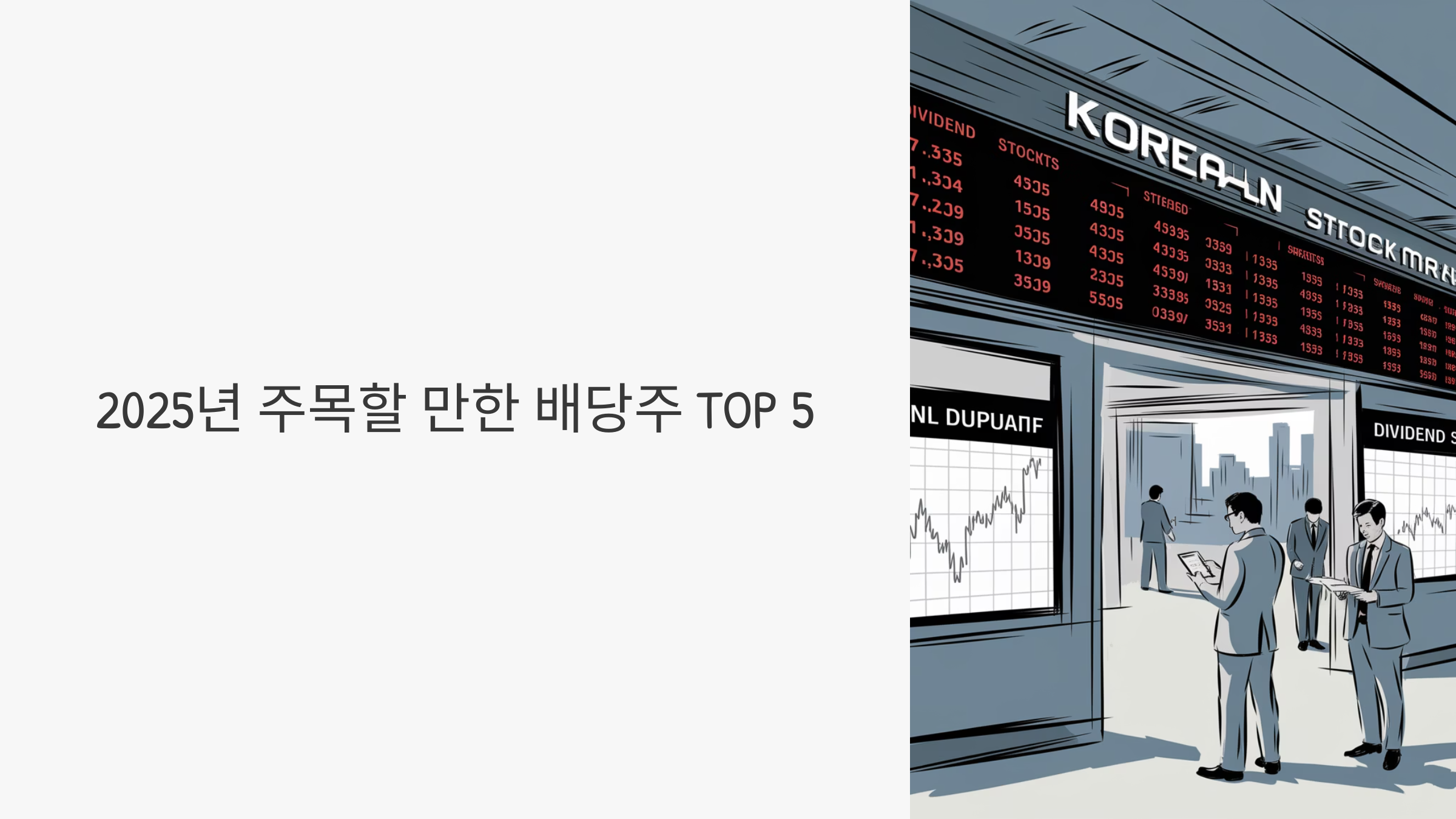 2025년주목할 배당주안내