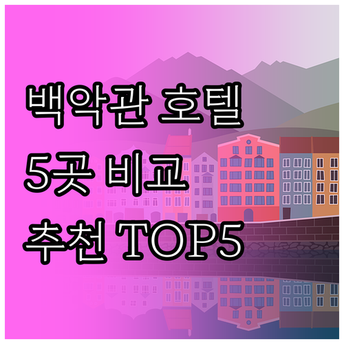 백악관 근처 호텔? 5곳의 매력과 차
