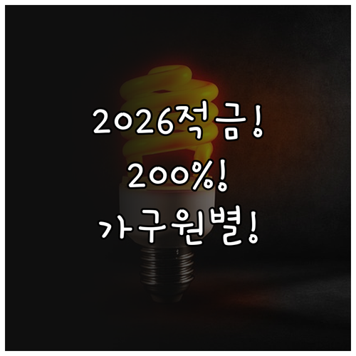 2026 청년미래적금, 가구원 수별 ..