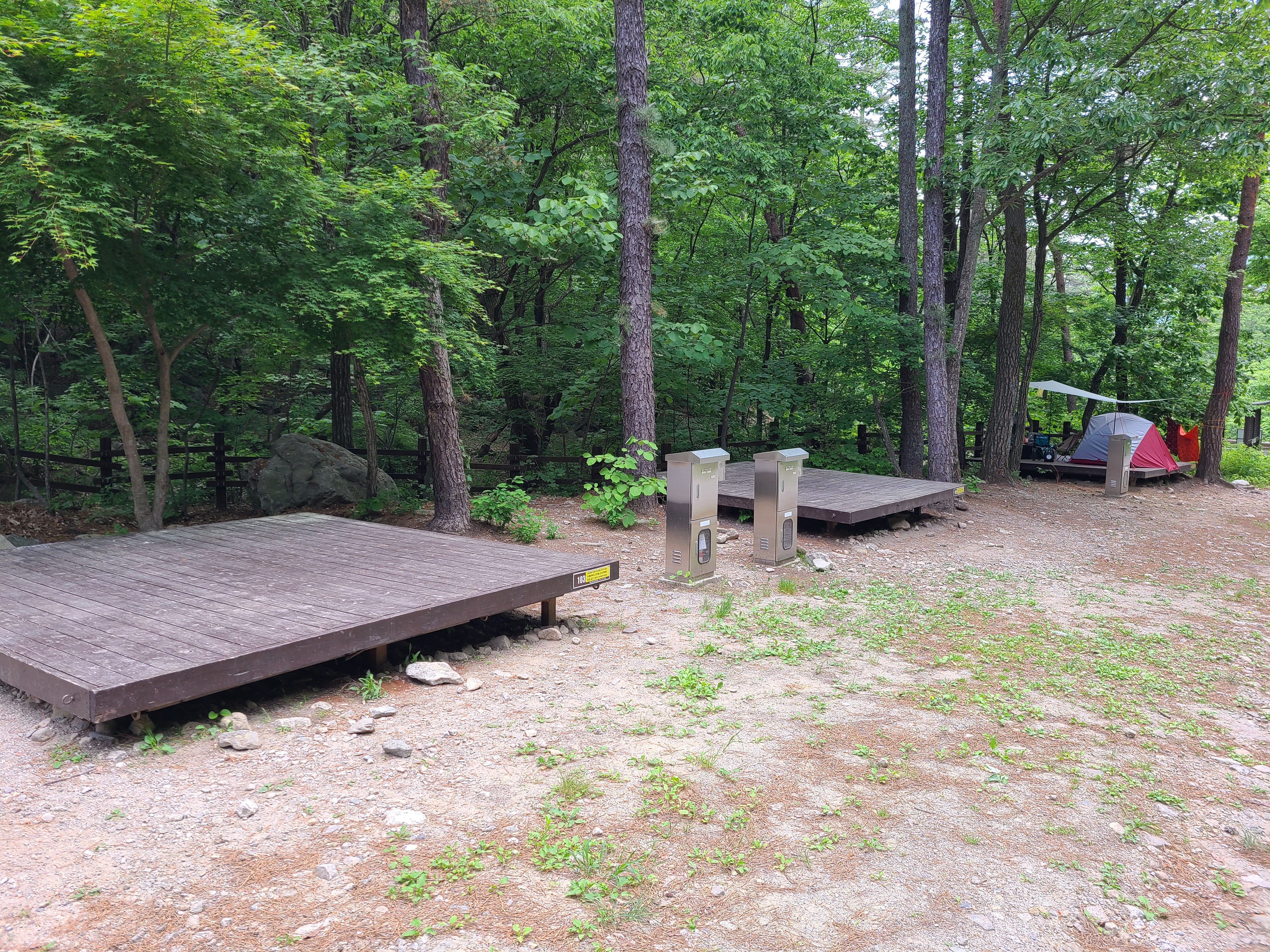 산음자연휴양림 101~103 데크