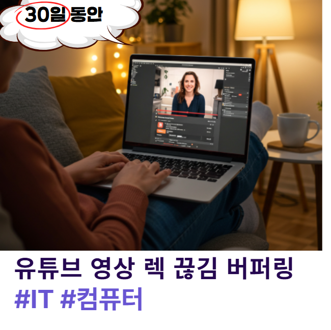 유튜브 영상 렉 끊김 버퍼링 무한로딩 문제 해결 방법
