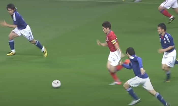 한일전의 박지성 선수