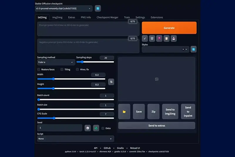 Stable Diffusion WEBUI 1.6 업데이트 후기