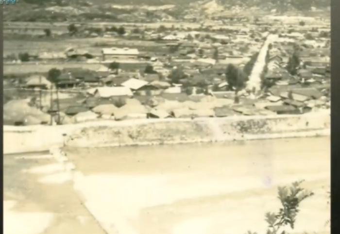 금암봉에서 바라 본 요천 1961