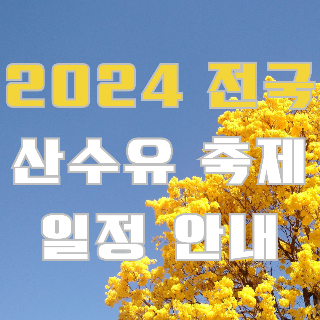 전국산수유축제일정안내