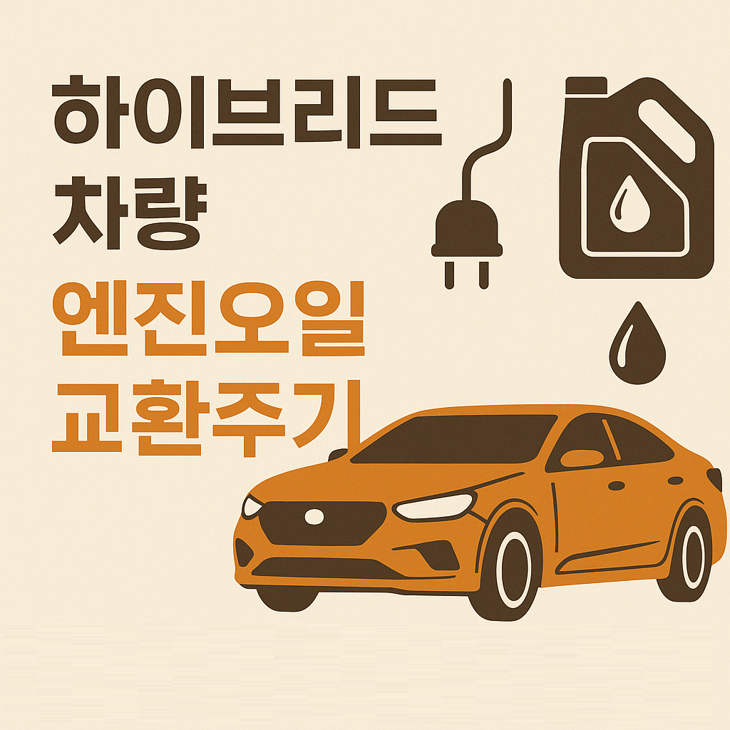 하이브리드 차량 엔진오일 교환주기&amp;#44; 정말 1년에 한 번이면 충분할까요?