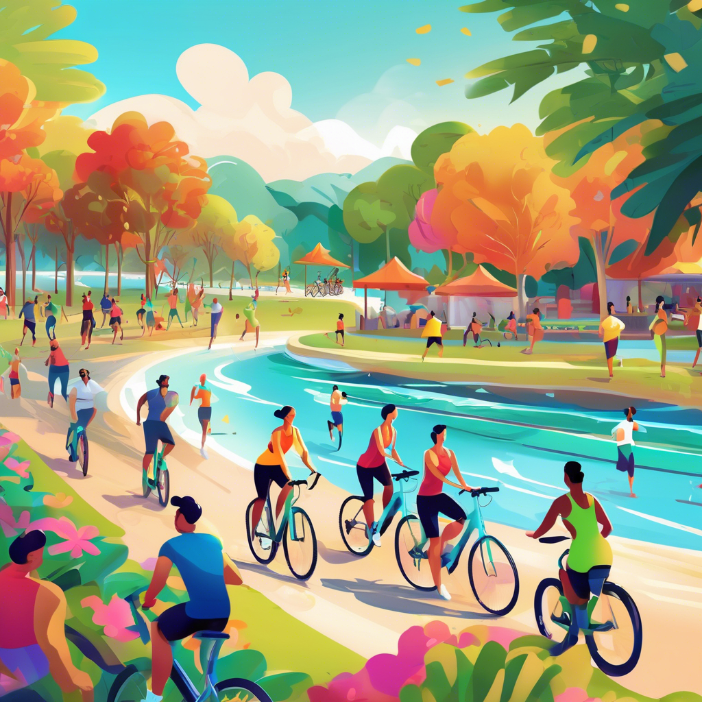 건강을 위한 운동관련 여러가지 운동을 하는 모습