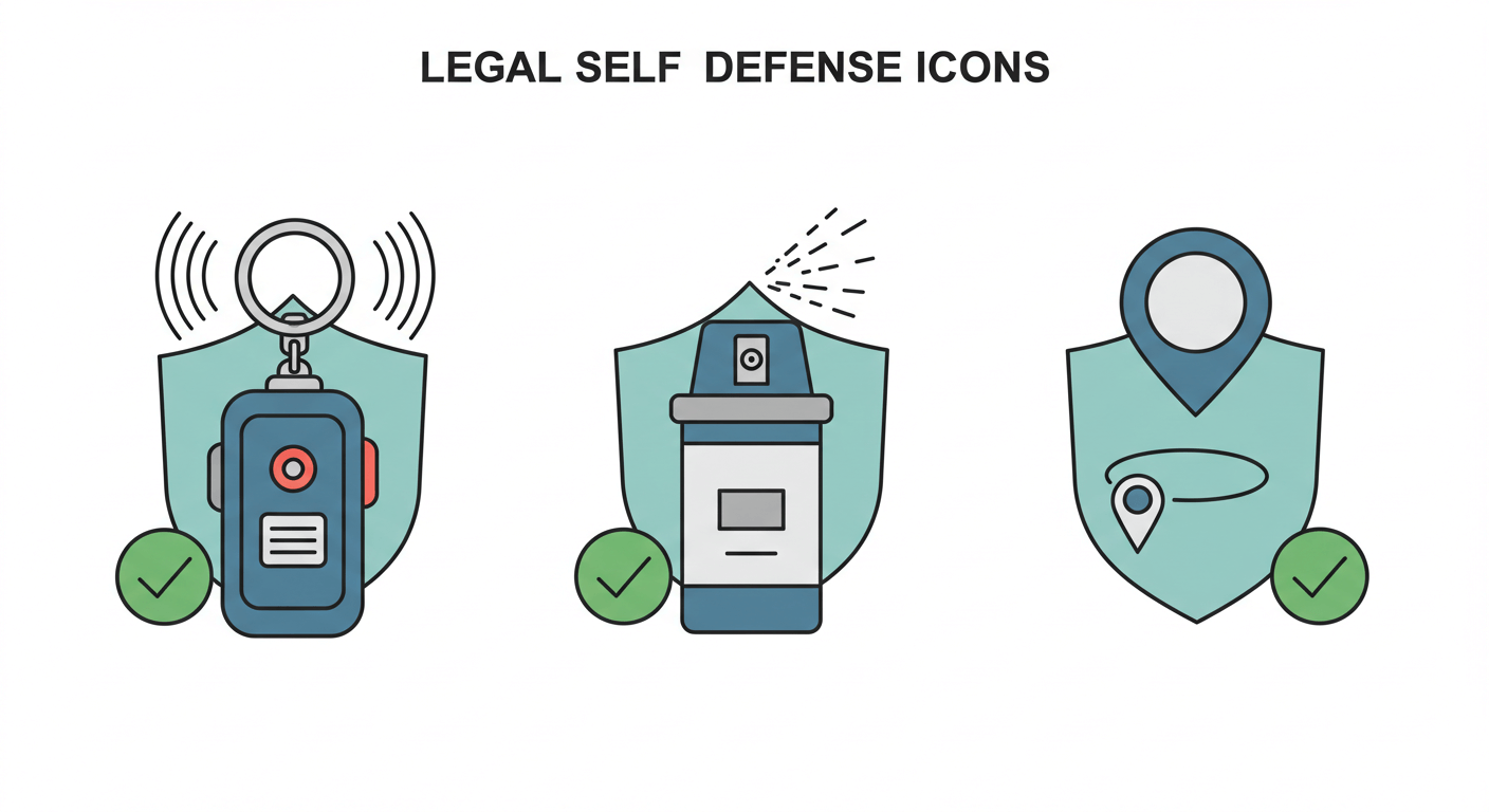 1. 합법적으로 사용 가능한 호신용품의 기준
