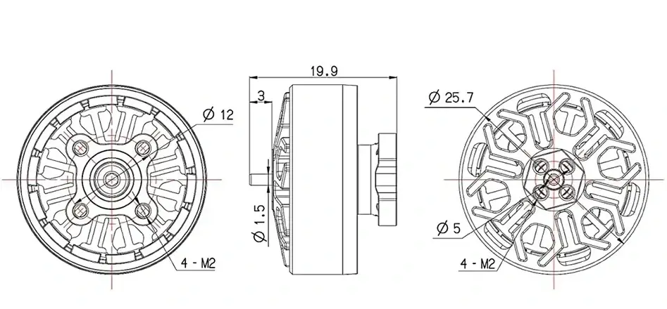 3.5인치 FPV 드론 모터사양