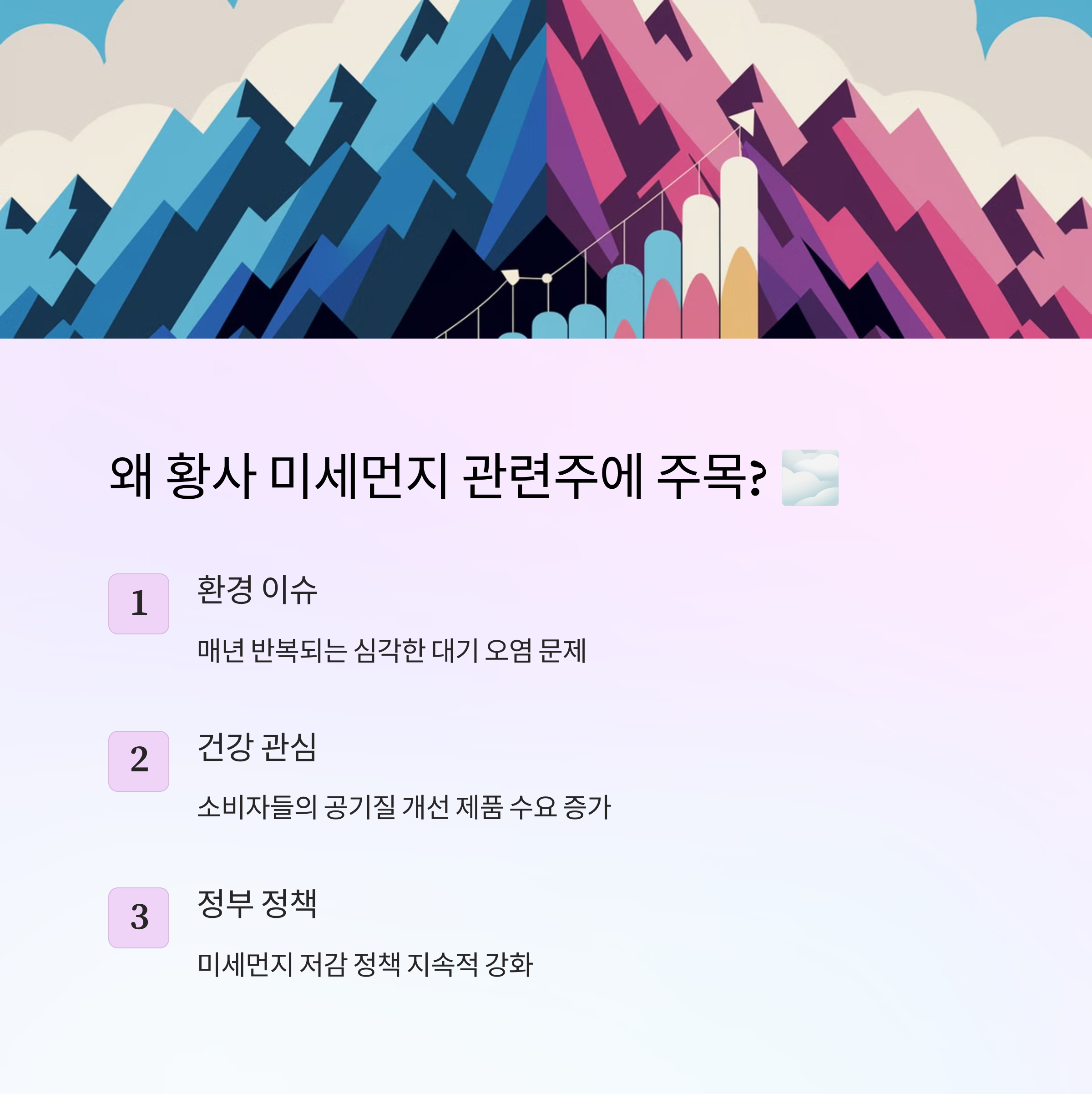 황사 미세먼지 관련주, 지금 투자 타이밍일까?