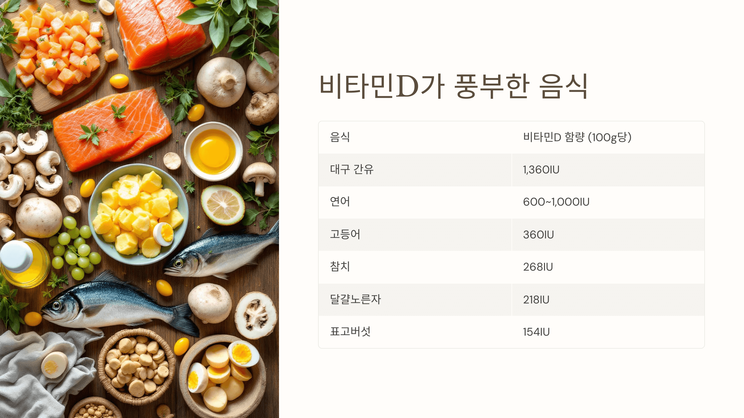 비타민D와 관련된 사진입니다.