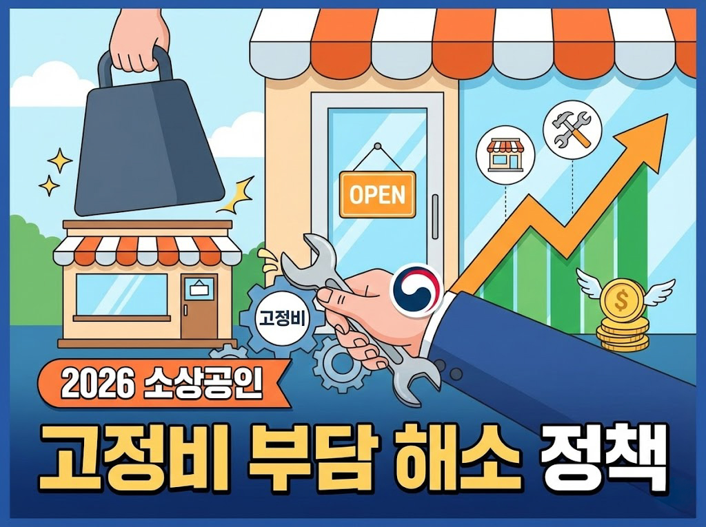 2026 소상공인 고정비 부담 해소 정책, 지원 대상·사용처·신청 꿀팁