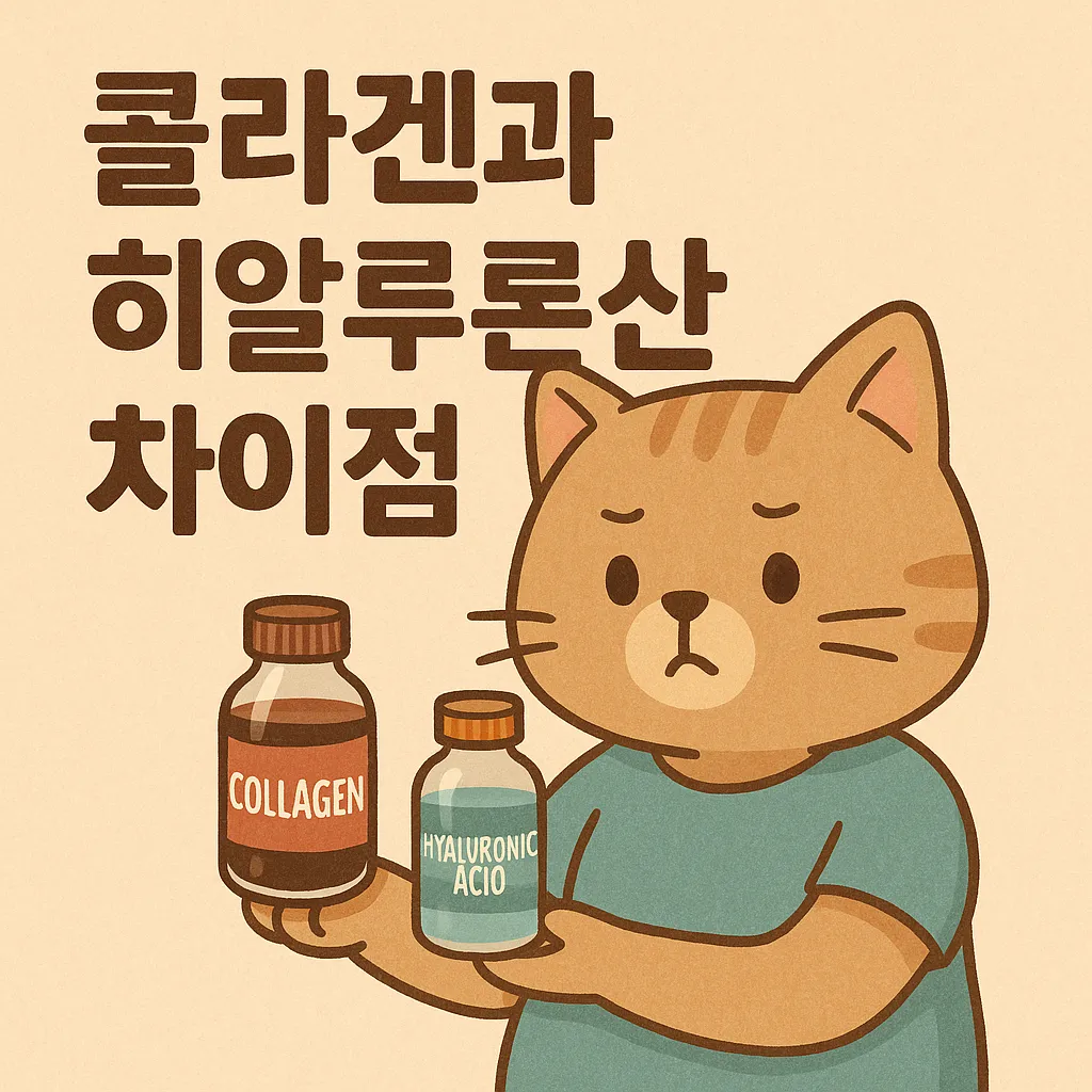 콜라겐과 히알루론산 차이점 : 피부 보습과 탄력에 더 좋은 건?