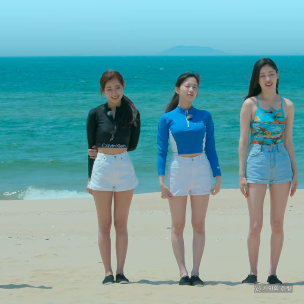 솔로지옥 신슬기 래쉬가드 캘빈클라인