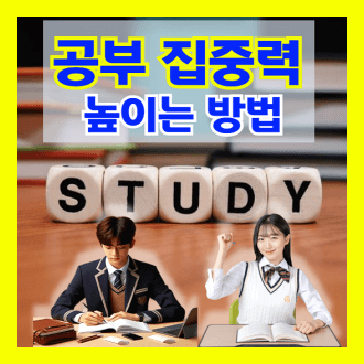 공부 집중력 높이기 위한 방법 공부 명언