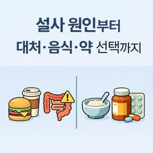 설사 원인부터 대처&middot;음식&middot;약 선택 썸네일