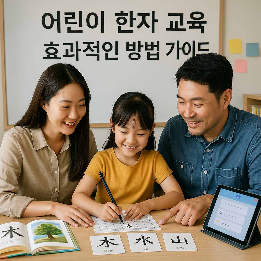 어린이 한자 교육 효과적인 방법 가이드