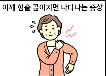 어깨 힘줄 끊어지면 나타나는 증상