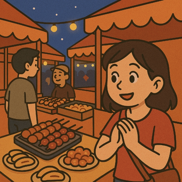 마닐라 야시장과 길거리 음식 사진