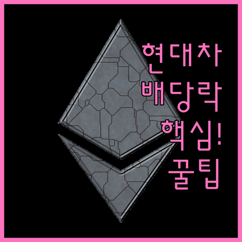 현대차 배당락일 의미와 투자 시기 총..