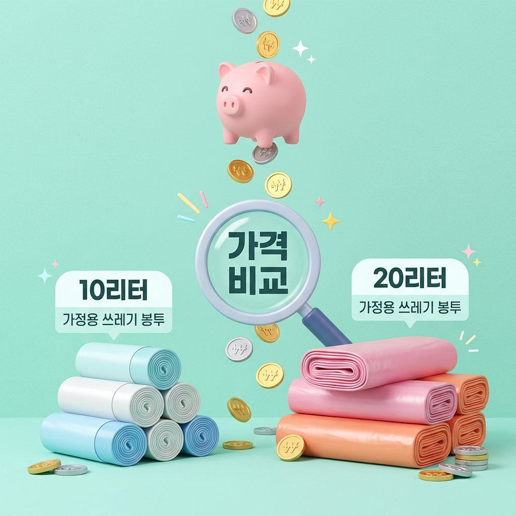 2026년 쓰레기봉투 10리터 20리터 가격 비교, 묶음 배송비 절약법